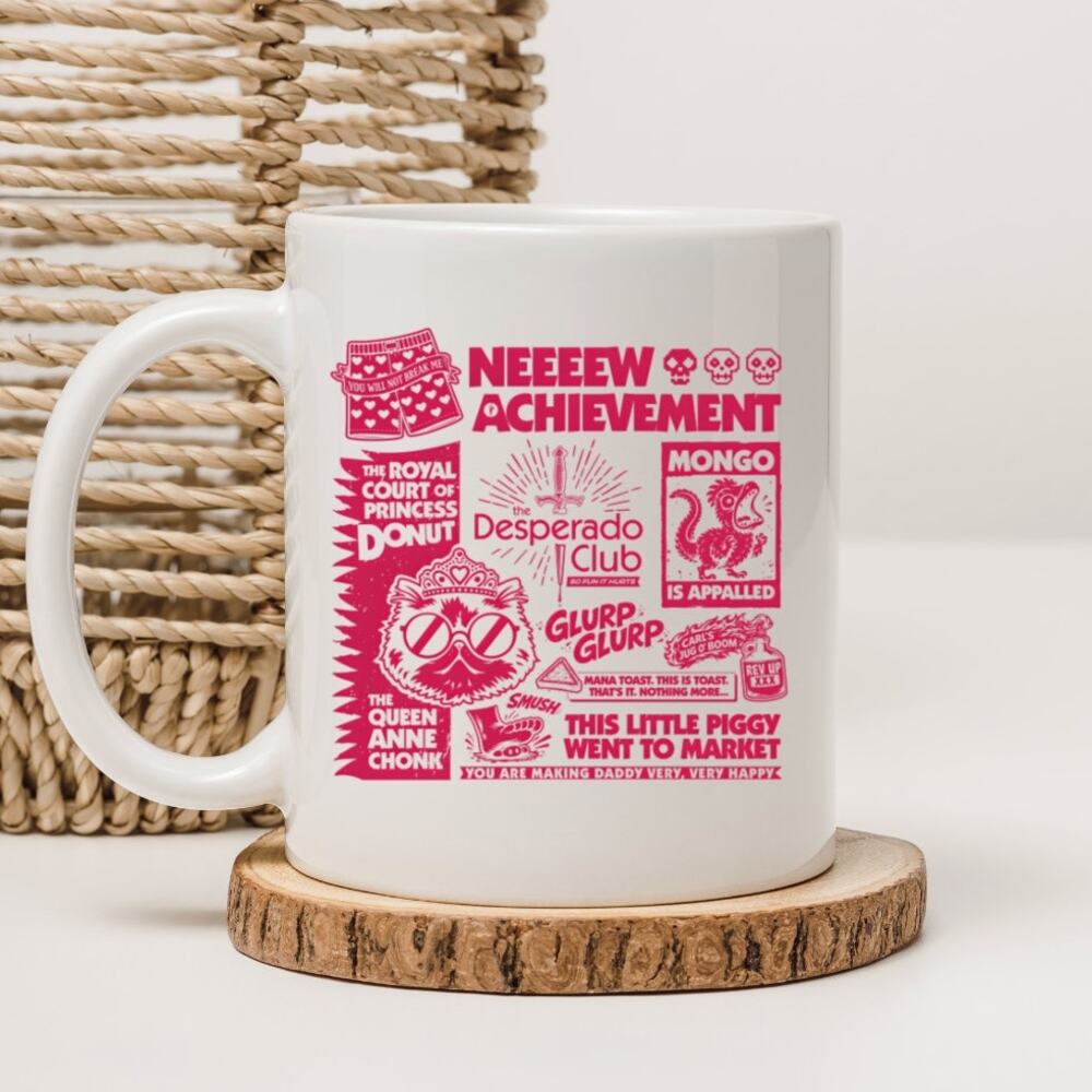 Dungeon Crawler Carl 15 oz Mug Coffee Cup Donut Cat Funny Novel Book 21